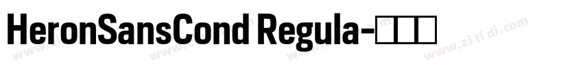 HeronSansCond Regula字体转换